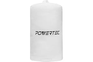 POWERTEC 70006 Dust Collector Bag, 15" x 24", 1 Micron Filter
