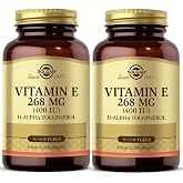 Solgar Vitamin E 268 mg (400 IU) D-Alpha Tocopherol, 50 Softgel, 2'li Paket