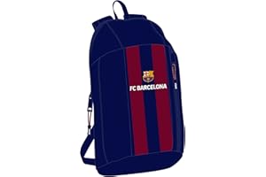 safta F.C. Barcelona Mini-Rucksack für den täglichen Gebrauch, ideal für Kinder verschiedener Altersgruppen, bequem und vielseitig, Qualität und Widerstandsfähigkeit, 22 x 10 x 39 cm,