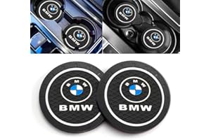 GEPAS 2 Pezzi Sottobicchieri per Auto,Sottobicchieri per Portabicchieri sostituzione BMW 1 3 5 6 Series X1 X3 X7 X5 X6 Z4 7 M,Sottobicchiere Antiscivolo per Auto,Auto Accessori Interni
