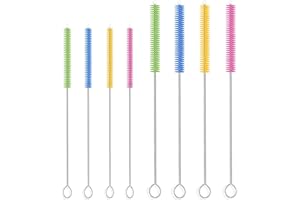 GoldRock 8-częściowy zestaw szczotek do czyszczenia słomki, długa szczotka do czyszczenia rurek ze słomki, do czyszczenia małych i wąskich probówek