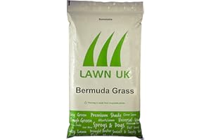 Bermuda Grass Seed Lawn UK - 1KG - Extremely Drought Resistant Seed - Easily Established - Little Water & Hard Wearing - Durable & Flexible - Quick Growth Rate - Golf Course & Athletic Field Grass