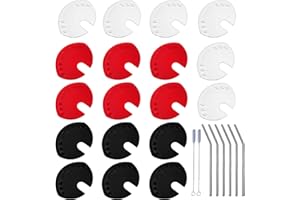 KBJUH Chiudi Lattine 18 Pezzi Tappi per Lattine Tappi Birra Cola Tappo Lattina Can Chiusura Lattine Bevande Bere Cover Top e Aprilattine per Bevande Lattina e Birra e 6 Cannucce 2 Spazzole per la Pulizia