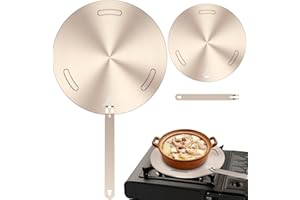 BOBASH Adaptateur à Induction Avec Poignée - Plateau de Diffusion de Chaleur Universel pour Table de Cuisson et Plan de Cuisine (24