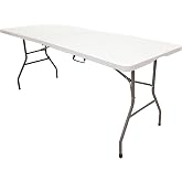 The Homeweeks Folding Table Solid 240 cm Portable | Public Use Regulations Indoor/Outdoor EN 581-1/3 | HDPE Resin Board 4 cm