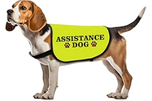 ZUO BAO Funny Assistance Hundejacke mit Spruch, Geschenk für Arbeitshund, soziale Distanzierung (Assistenzhund, Größe L)
