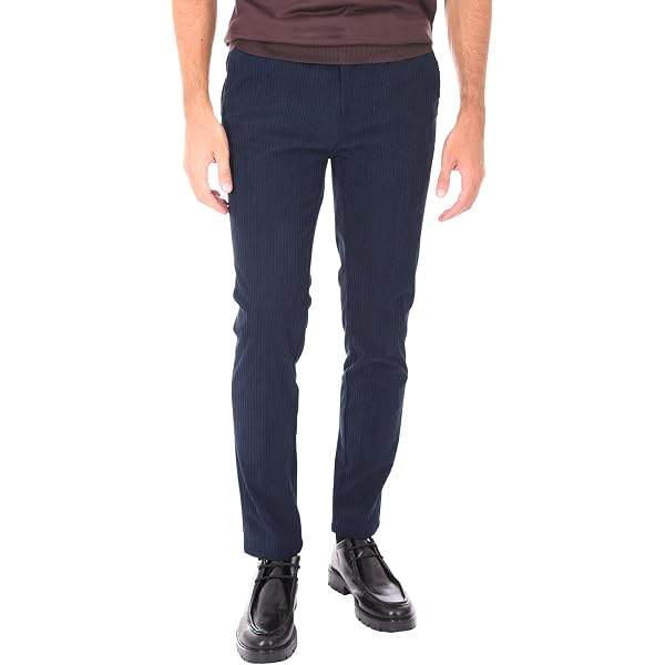 Pantaloni Uomo In Velluto A Coste Ciabalù - Slim Fit, Invernali, Con Tasche America