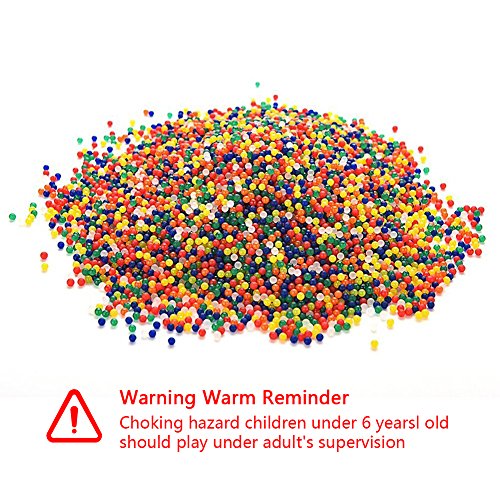 Smilucky 20 Beutel/4000PCS Wasserperlen Gelperlen Aquaperlen Deko Aqualinos Hydroperlen Für Die Bewässerung Der Pflanzen Hochzeit und Möbel Dekoration Kinder Spielzeug - 2