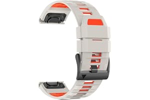 U-LIMVE Pasek do zegarka Garmin Fenix 8 51 mm/Fenix 7X/Fenix 7X Pro/Fenix 6X/Fenix 6X Pro/Fenix 5X/Fenix 3, 26 mm silikonowy pasek QuickFit