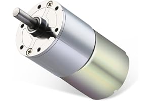 Greartisan DC 24V 300RPM Getriebemotor Hohe Drehmoment Elektrische Mikrodrehzahl Reduktion Getriebemotor Centric Output Welle 37mm Durchmesser Getriebe