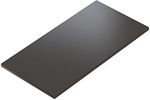 AUPROTEC Plateau de table 28 mm anthracite 100 x 80 cm - Panneau de particules avec bord ABS de 2 mm et revêtement en polyuréthane - Revêtement en résine mélamine - Robuste et imperméable