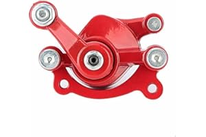PUUPAA Pinza de freno de disco trasero para Motovox MBX10 MBX 11 para bicicletas pequeñas de 47 cc y 49 cc para discos de freno máximo de 160 mm y 2,5 mm, freno derecho rojo