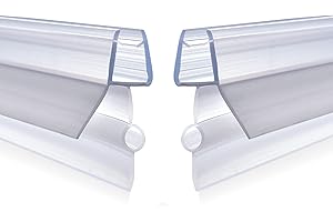 ITTISO Shower Door Seal Strip 2 x 80 cm for 4mm/5mm/6mm Glass Thickness Shower Screen Seal Strip Covers up to 19mm Gap Replacement Shower Door Bottom Seal