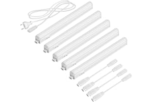 Parlat Luminarias LED bajo el armario Rigel, 31,3 cm cada una, 445 lm cada una, blanco, juego de 5