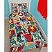Produktbild Marvel Strike Bettwäsche-Set im Comic-Design, für Einzelbett, sich wiederholendes Druckdesign