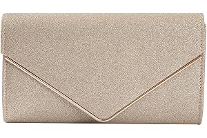 CORIOS Kuvert kuvertväska paljetter aftonväska brud bröllop handväska glitter glittrande handväska elegant axelväska