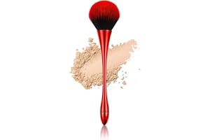 SRUIDYLADY Brocha de maquillaje en polvo, brocha facial grande para polvos para polvo suelto o prensado, pinceles para maquillaje para base, brochas maquillaje para polvos, cepillo con fibras de felpa