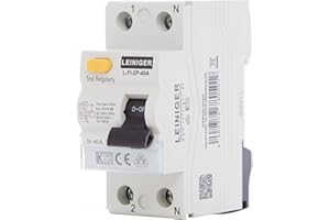 ASVENDO LEINIGER/Disjoncteur différentiel / Interrupteur FI/RCD / 2 pôles / 4 pôles / 25A / 40A / 63A / 30mA / Type A/VDE certifié (2 pôles 63A)