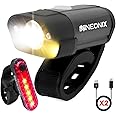 Neonix Bike Lights Front And Back, Super Bright 5 Light Modes Bicycle Lights, IPX5 Waterproof Cycle Lights, Super LED Rechargeable Bike Light Set Easy to Install for Mountain Riding