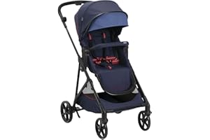 Chicco Passeggino Seety, Passeggino Leggero e Compatto Da 0 Mesi a 4 Anni, Portata Max 22kg, Passeggino Pieghevole, Schienale Reclinable, Chiusura Automatica in 1 Gesto, Capotte Parasole e Parapioggia