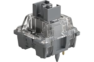 Akko V3 Pro Speed Silver Interruttori lineari per tastiera meccanica, 5 pin 40gf, sgancio rapido, antipolvere e antispruzzo, LED SMD posizione nord e sud, per tastiera da gioco