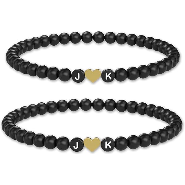 Kim Johanson Partner Armband Onyx Schwarz - Naturstein Für Pärchen