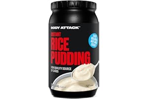 Body Attack Nutrition | Instant Rice Pudding (1kg) | Crèmes de riz | Sans gluten, sans lactose