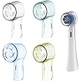 HANNEA® 4Pcs Toothbrush Head Dustproof Cover for Oral B iO Series Electric Toothbrush Tip Cover Transparent Plastic Electric Toothbrush Tip Covers Travel Dustproof Electric Toothbrush Tip Covers