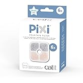Catit 43722 Pixi yedek filtre, Catit Pixi su &ccedil;eşmesi i&ccedil;in i&ccedil;me &ccedil;eşmesi filtresi, 6'lı paket