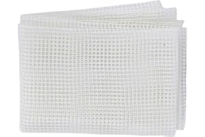 Garosa Kit de toile en maille en plastique transparent maille bricolage tapis tapis de toile faisant tissu tapis de toile esh feuilles à tricoter pour l'artisanat de broderie(150x100cm)