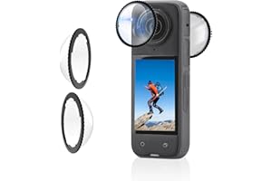 Flymile X4 Premium Objektivschutz linsenschutz für Insta360 X4, hohe Transparenz, gehärtetes Glas, Objektivschutz für Insta360 X4 Kamera, kratzfestes Zubehör