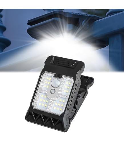 Clip On Solar Motion Lights Outdoor Waterproof, Fence Lights Outside 36 Leds 6000k Portable Solar Powered Security Light Fence Garage Camping - View #5