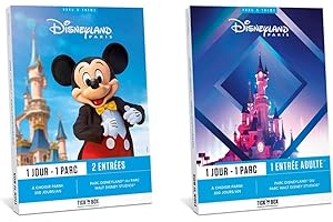 Tick&Box - Coffret Cadeau journée en Duo Parc Disneyland Paris - 2 entrées Adulte