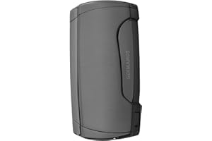 GERMANUS Jetflame Accendino per Sigari con 2 Fiamme, Argento