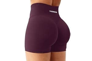 YEOREO Pantaloncini sportivi da donna 4,5" Invisible Scrunch Butt Gym Shorts Vita Alta Booty Yoga Leggings corti