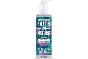 Faith In Nature Natural Lavender and Geranium Liquid Hand Wash, Relaxing, Vegan and Cruelty Free, No SLS or Parabens, 400 ml