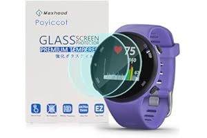 Maxhood for Garmin Forerunner 45/ 45S Tempered Glass Screen Protector, (2pack) Ultra-Thin 9H Hardness Scratch Resistant Screen Protector Film forGarmin Forerunner 45/ 45S
