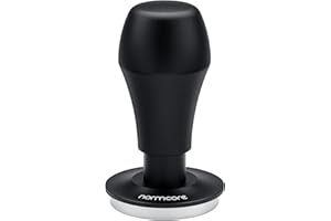 Normcore 51,5 mm tamper do kawy V4.1 z dźwiękiem kliknięcia, sprężynowy tamper z płaską podstawą ze stali nierdzewnej, kompatybilny z maszyną dźwigniową La Pavoni, czarny