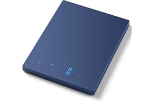 Homebuds 10kg Báscula de Cocina en 1g, Alta Precisión Asegurado por fábrica profesional de Bascula Cocina desde 2001, Balanza Cocina para cocinar y hornear, LED, 3*AAA Incluidas, Azul