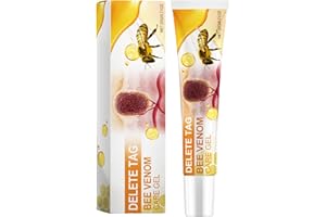 Mnozreo Crema Reparadora de Veneno de Abeja,Antiarrugas de Veneno de Abeja,Quita Verrugas Cuerpo,Unidades Removedor de Verrugas Seguro,Crema Hidratante Cara y el Cuello,20G