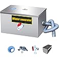 Grease Trap Stainless Steel, Oil-Water Separator, Commercial Stainless Steel Grease Interceptor Under Sink Grease Trap For Restaurant Kitchen Wastewater Removable Baffles, 35 * 25 * 25CM