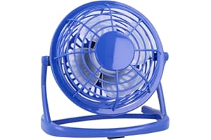 REY Mini USB Notebook Desktop Fan Silenzioso Rotante Computer Colore Blu