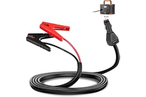 Beaspire Cavo di avviamento, Cavo con Adattatore 12V 10A, Compatibile con ECOFLOW AIVOLT BLUETTI Powerstation Portatile Generatori Solare, 1.8Metri 8AWG Kit Cavi Batteria Auto per Auto