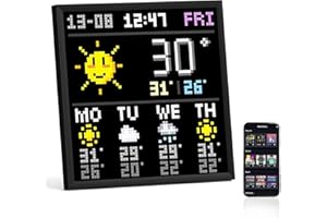 Divoom Pixoo-64 WiFi Pixel Art Display Digital Photo Frame with a 64x64 LED Panel, Unique Lighting Decoration w/App Control