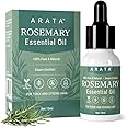 Arata Undiluted Rosemary Essential Oil For Hair Growth, Hair Fall Control & Nourishment | 100% Natural and Pure Blend | Strengthens Hair & Balances Scalp | 15ML