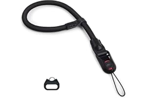 VOVMOEYA Quick Release Camera Wrist Strap for DSLR,Camera Hand Strap Rope Compatible with Sony Fujifilm Canon Nikon,Black
