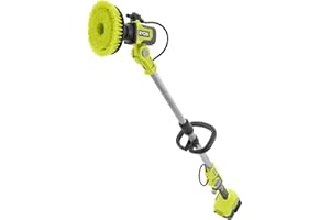 Ryobi Akumulatorowa Szczotka Obrotowa do Tarasów 18V, RWTS18-0, Szerokość Szczotki 150 mm, Teleskopowy Uchwyt, Kompatybilne z Każdą Baterią Ryobi One+, bez Akumulatora i Ładowarki