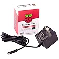 Raspberry Pi 4 Model B Official PSU, USB-C, 5.1V, 3A, US Plug, Black SC0218 Pi Accessory (KSA-15E-051300HU)