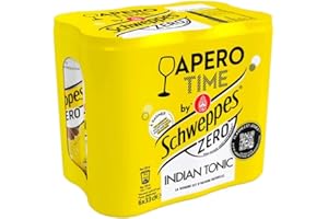 BOISSONS SCHWEPPES - Zéro Indian Tonic Boite Slim 6X33Cl - L'unité