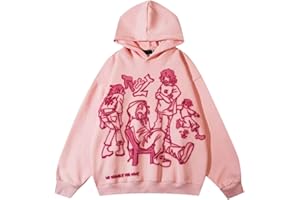 Prevently Y2K Pulli Damen Herren Kapuzenpullover Lässig Hoodie Pullover Herbst Winter Sweatshirt Trendige Streetwear y2k-top